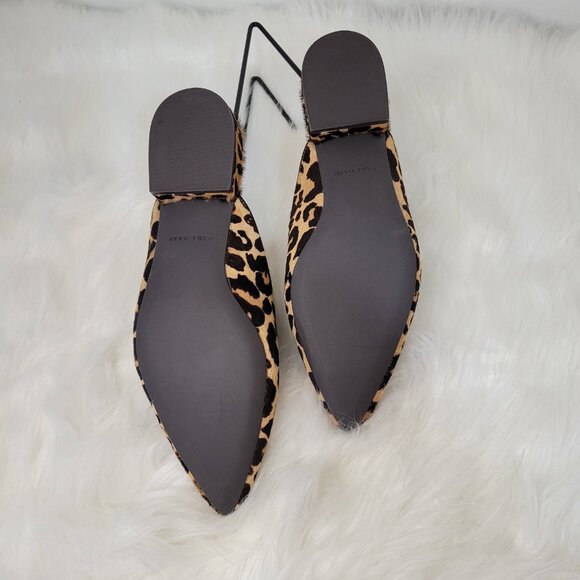 COLE HAAN Calf Hair Animal Print Mules NEW Size 8.5 - Picture 8 of 9